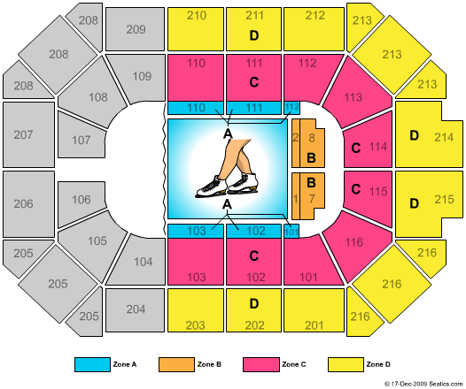 Allstate Arena Disney On Ice Zone Seating Chart